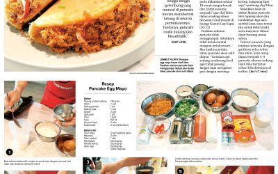 Baking Demo Cendrawasih : Pancake Isi Telur Rebus dan Topping Abon Jadi Primadona!