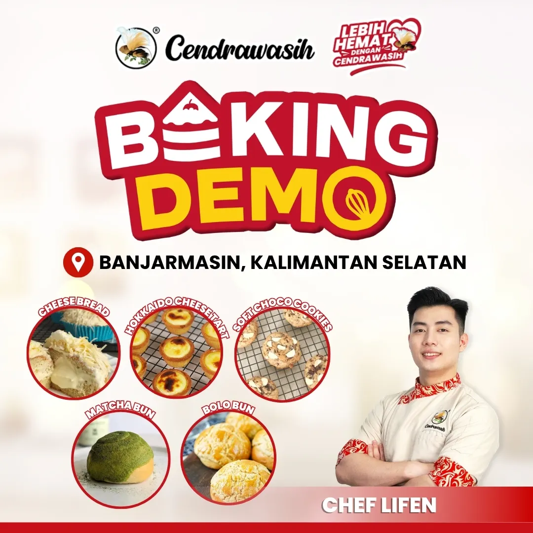 cap cendrawasih baking demo banjarmasin