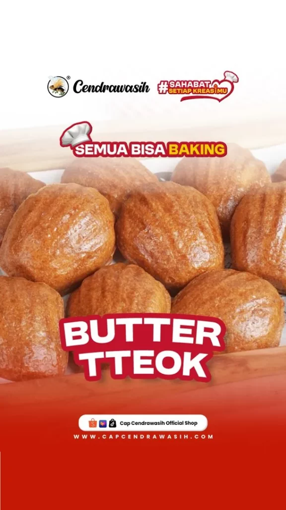 Resep Butter Tteok atau Butter Rice Cake