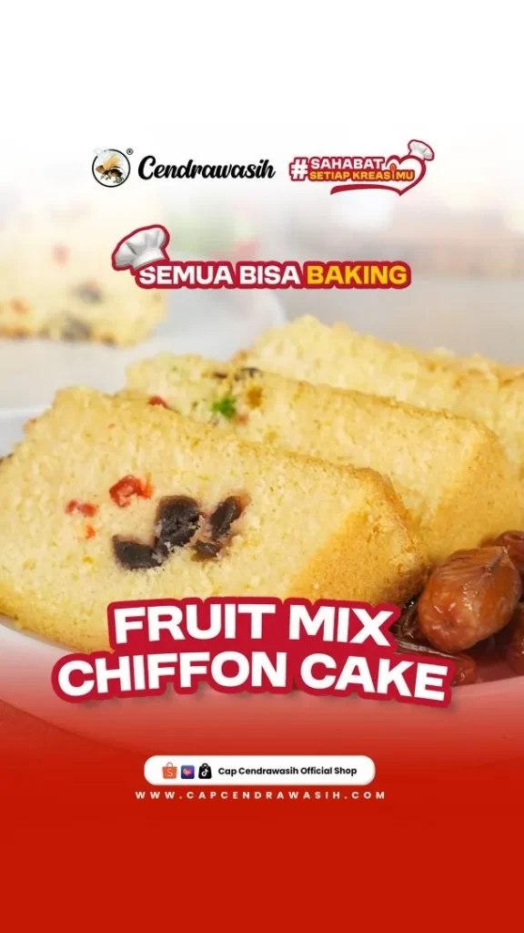 Resep Fruit Ciffon Cake