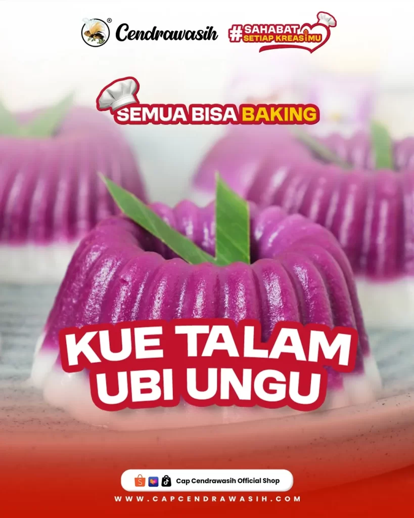 Resep Jajanan Pasar Tradisional Kue Talam Ubi Ungu