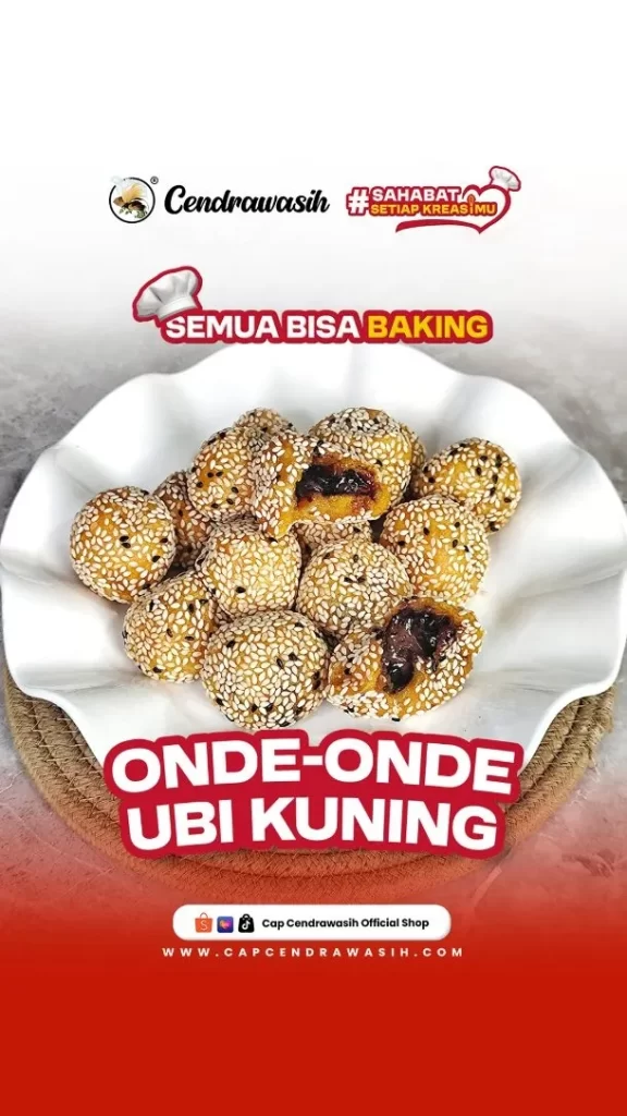 Resep Onde Onde Kreasi dengan Ubi Kuning